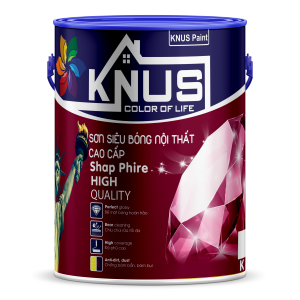Sơn siêu bóng nội thất cao cấp men sứ sapphire 5L